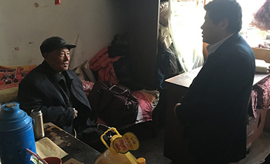 寒冬送温暖 关怀不止步 ——我所领导走访慰问老同志